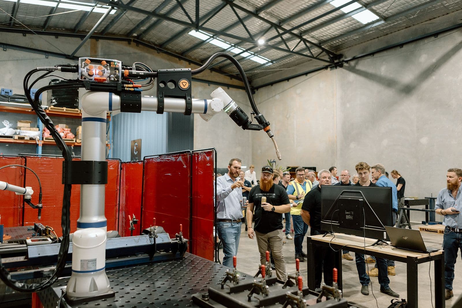 ArcCell at a live demonstration with audience watching