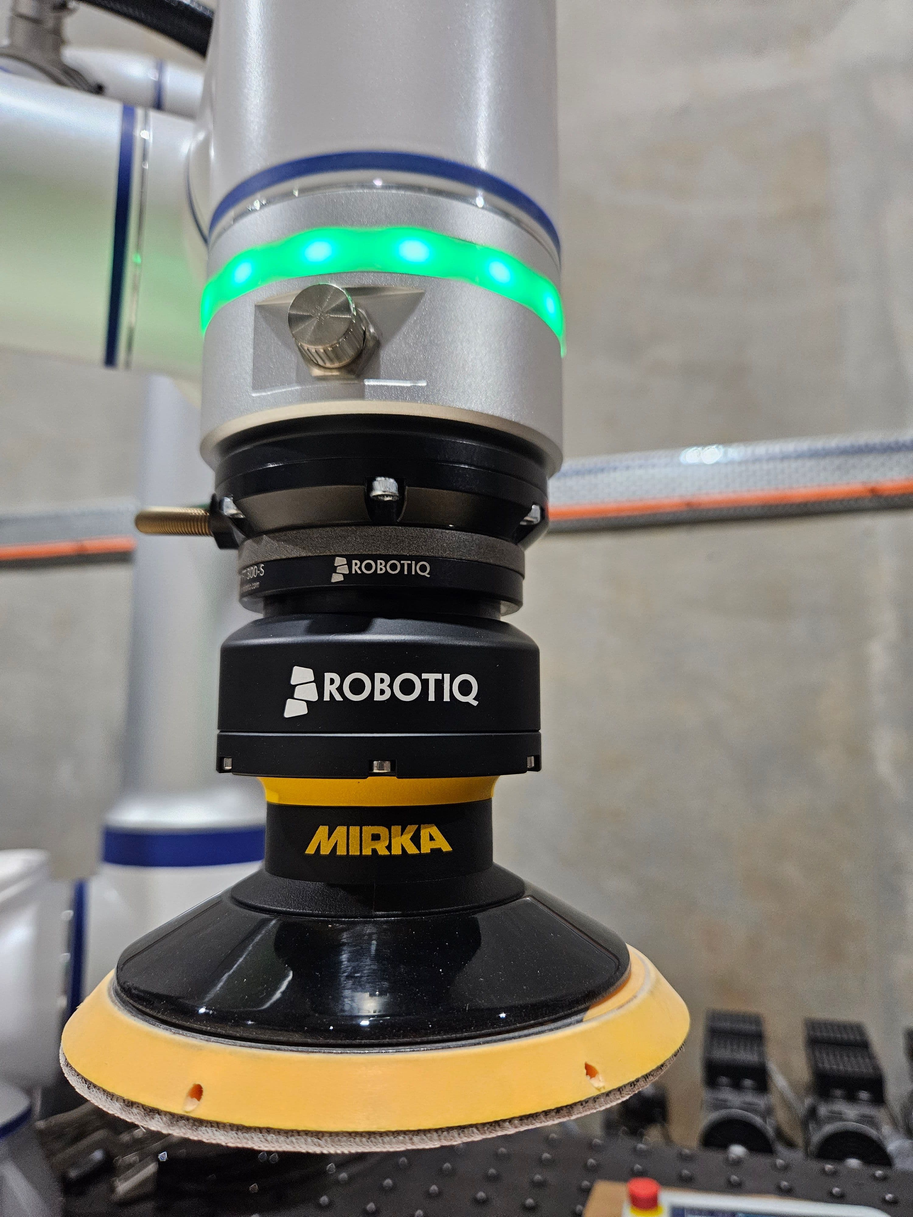 Sanding solution in action